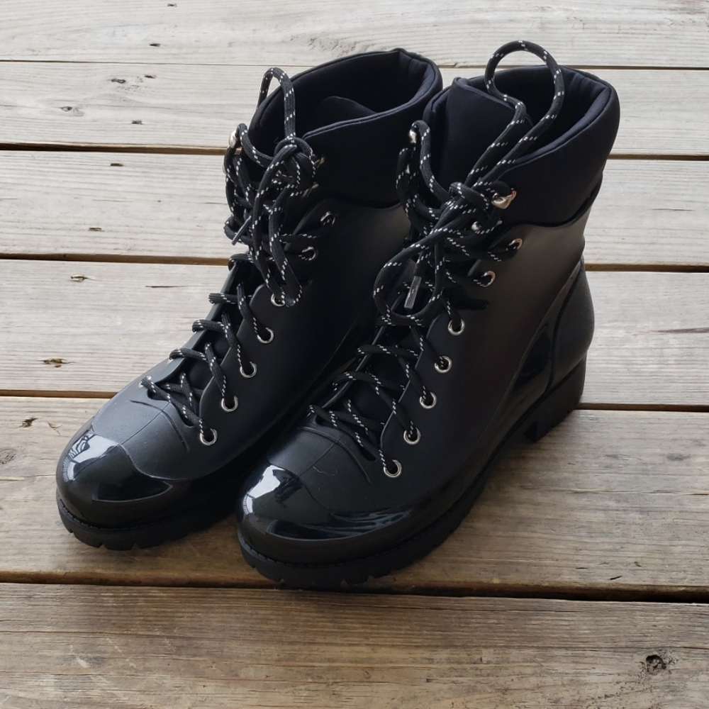 Black Jeffrey Campbell combat boot